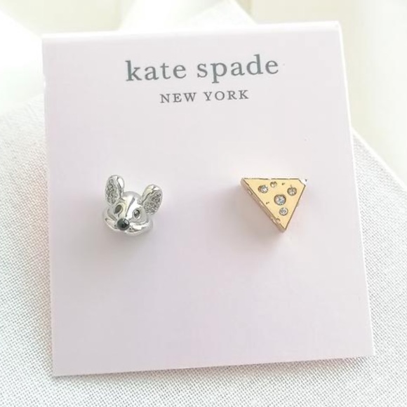 KATE SPADE • Year of the Rat • Mouse/Cheese Studs
